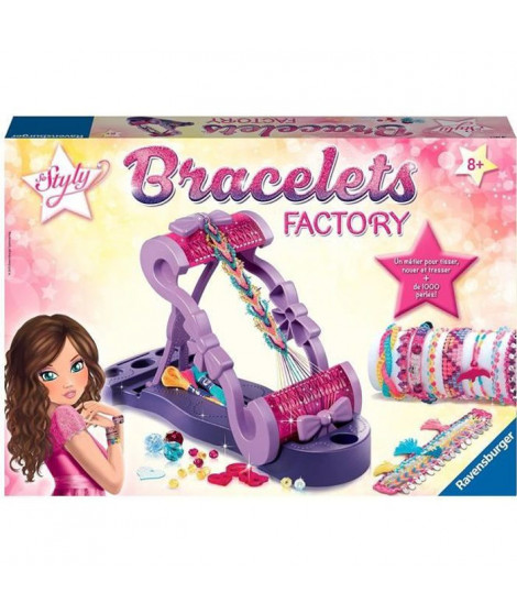 Bracelets factory - Ravensburger - Loisir créatif enfant - Coffret Complet Création d'accessoires de mode DIY - Des 8 ans