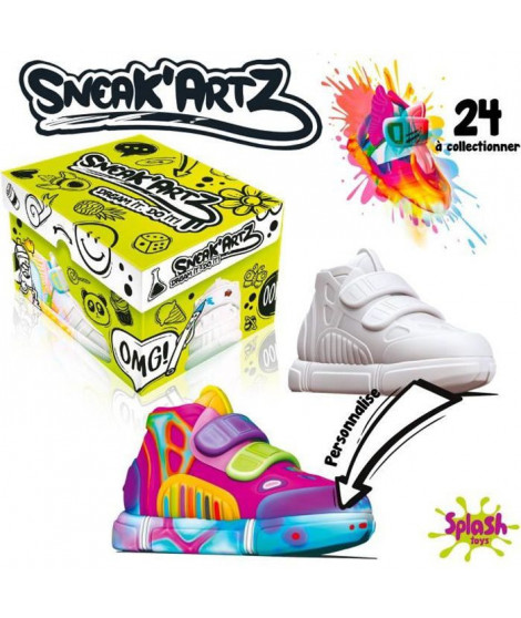 Sneak'Artz Shoebox Série 1 - 1 Basket a customiser + Accessoires - Boîte Aléatoire