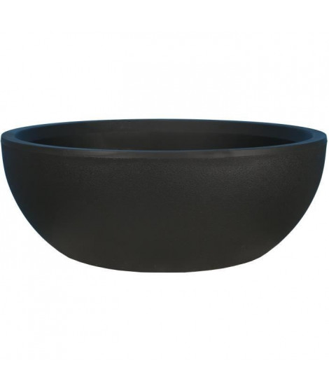 RIVIERA - Coupe pot de fleurs - granit D50 - noir