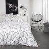 TODAY Parure de lit Coton 2 personnes - 240x260 cm - Imprimé Blanc Raphael