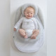 DOMIVA Cale bébé Safety Pad 3D - Coton et Polyester - Coussin de jambe amovible - Gris - 40 x 65 cm