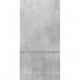 Buffet 4 Portes - Blanc Laqué brillant & façade Beton - L 180 x P 41 x H 83 cm - GENOVA