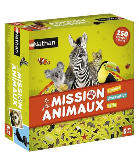 NATHAN - Mission Animaux - Jeu de Société