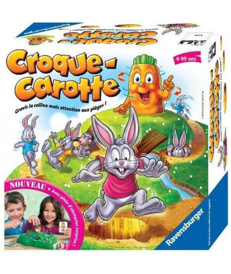 Croque Carotte  - Ravensburger - Jeu de parcours enfant - 2 a 4 joueurs - Des 4 ans