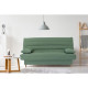 Banquette clic clac 3 places - tissu Green bay - Style contemporain - L 190 x P