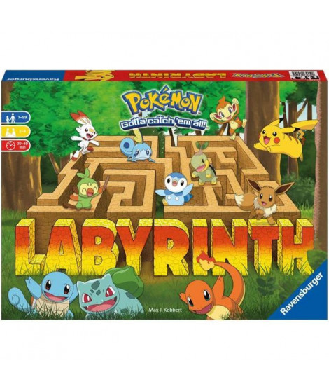 POKEMON Labyrinthe - Ravensburger - Jeu de société famille - Chasse au trésor - 2 a 4 joueurs des 7 ans