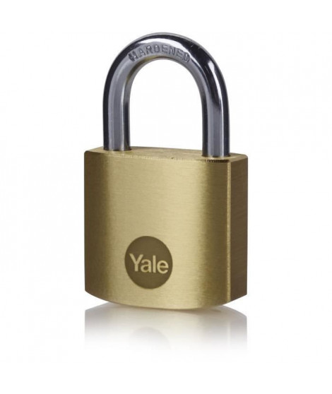 YALE - Cadenas laiton 30 mm - anse acier cémenté - 3 clés