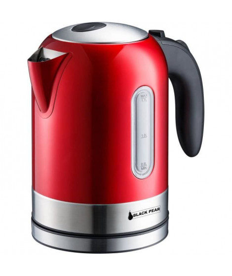 BLACKPEAR BSF 1740 Bouilloire 1,7L - 2200 W - Inox Rouge