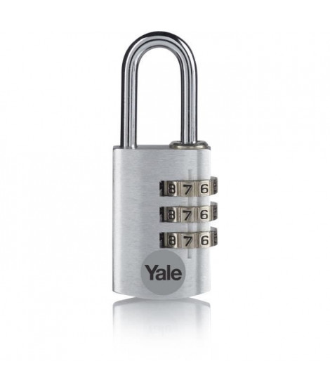 YALE -YE3CB/20/121/1/GO - Cadenas aluminium - combinaison 20 mm - anse acier - Or - code  3 chiffres - Pour casier - boîte  o…