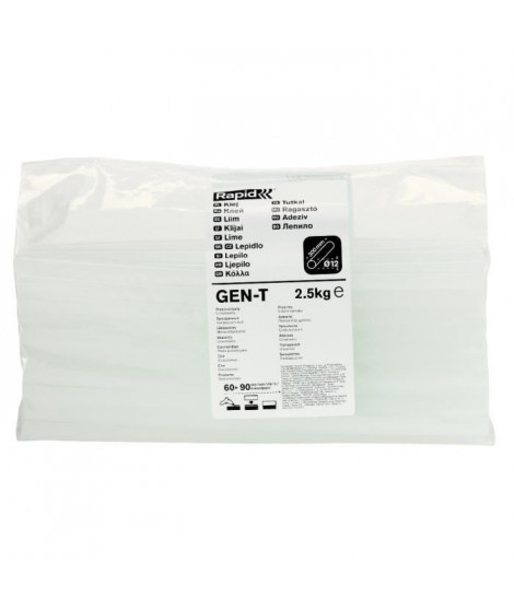 RAPID GENT-T Colle professionnelle universelle multi-usages - 12 mm - 2,5 kg