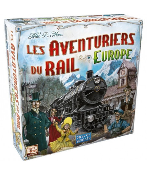 Days of Wonder | Les Aventuriers du Rail : Europe | Unbox Now | Jeu de société | a partir de 8 ans | Compatible avec Alexa