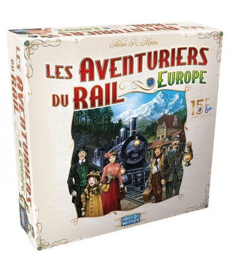 Les Aventuriers du Rail Europe - Edition Collector : 15eme Anniversaire - Asmodee - Jeu de société - Jeu de Plateau - Jeu Fam…