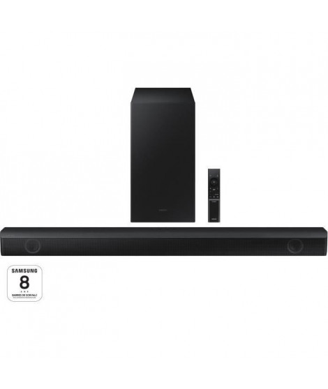 Barre de son 2.1ch 380W + Caisson sans fil 6,5'' + Adaptative Sound Lite + Mode Jeu + Bass Boost + HDMI ARC - SAMSUNG - HW-B530