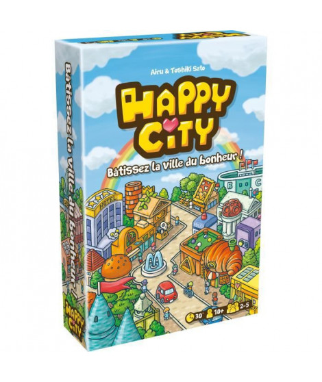 Cocktail Games | Happy City | As d'Or 2022 | Jeu de société | a partir de 10 ans | 2 a 5 joueurs | 30 minutes