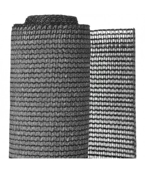 NATURE Natte brise-vue avec set de fixation - En HDPE - Gris anthracite - Occultation 95%, 190 g/m² - 1 x 3 m