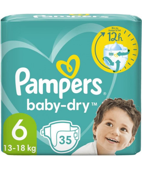 PAMPERS Baby-Dry Taille 6 - 35 Couches