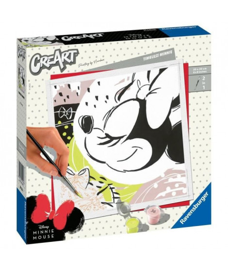 DISNEY MICKEY MOUSE - CreArt - carré - Timeless Minnie - Ravensburger