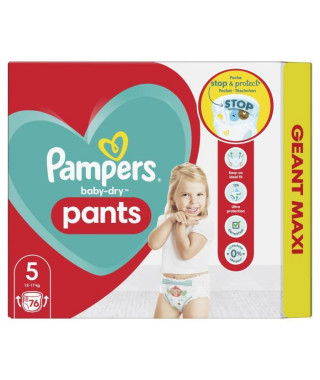 PAMPERS Baby-Dry Pants Taille 5 - 76 Couches-culottes