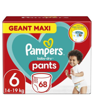 PAMPERS Baby-Dry Pants Taille 6 - 68 Couches-culottes
