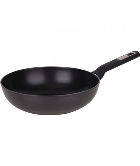 Cosy & Trendy 8494965 Wok  anti adhésive en aluminium avec poignée Soft touch-D 28 cm-Tous feux dont induction-D