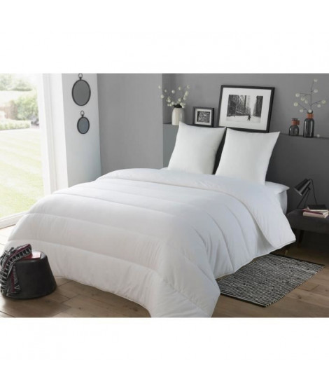 Pack Couette et Oreiller All Inclusive - 140 x 200 / 60 x 60 cm - Chaude - 100% Polyester Fibre VOLUPT'AIR - 1 personne - DODO