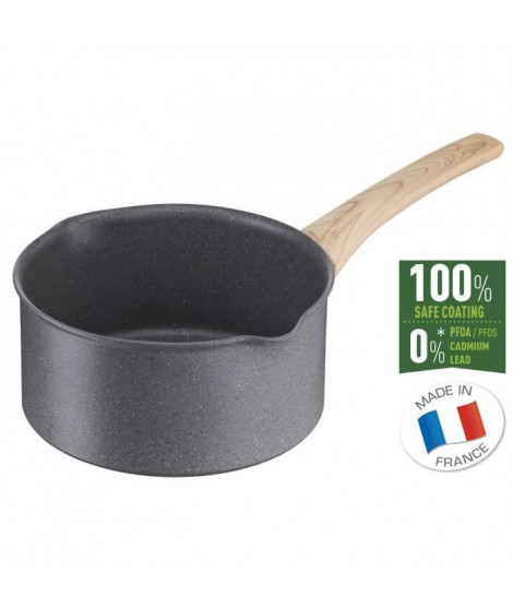 TEFAL G2662802 NATURAL FORCE casserole 16 cm/1,5 L, revetement antiadhésif Mineralia+, tous feux dont induction