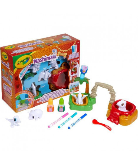 Mes Animaux a Colorier - CRAYOLA - Washimals - Dinosaures - A partir de 3 ans