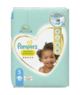 PAMPERS Premium Protection Taille 5 - 36 Couches