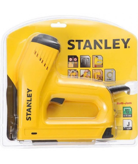 Agrafeuse électrique STANLEY - 6-TRE550 avec câble de 2,5 m pour agrafe de type G et clous de type J - Gamme PRO