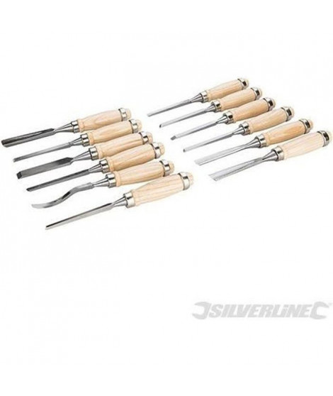 Ciseaux a bois de sculpteur, 12 pcs 200 mm