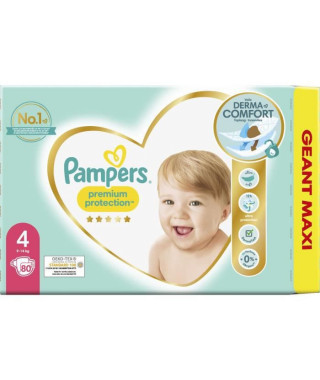 PAMPERS Premium Protection Taille 4 - 80 Couches