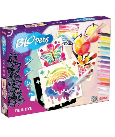 Blopens - Tie & Dye - Activités Artistiques - Coloriage et Dessins - Des 7 ans - Lansay