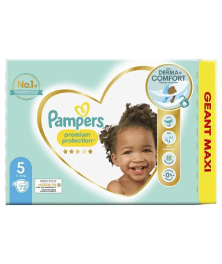 PAMPERS Premium Protection Taille 5 - 72 Couches
