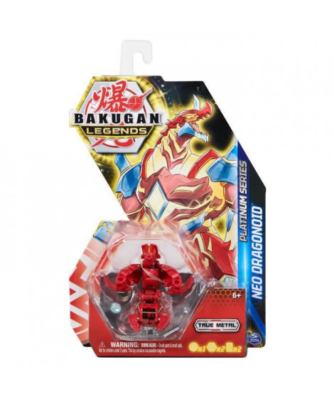 Bakugan - Coffret 1 Bakugan Platinium Saison 5 et 2 Cartes - Des 6 ans - Modele Aléatoire