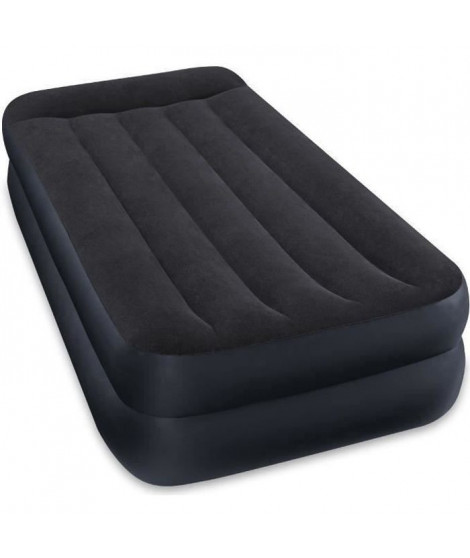 INTEX Matelas REST BED FIBER TECH 99x191 cm - Gonflable - Fermeté réglable - 42 cm - Électrique - 1 personne