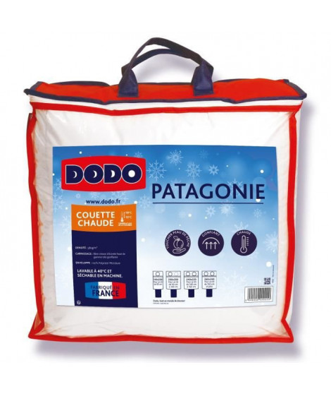 DODO Couette chaude Patagonie blanc - 240 x 260 cm