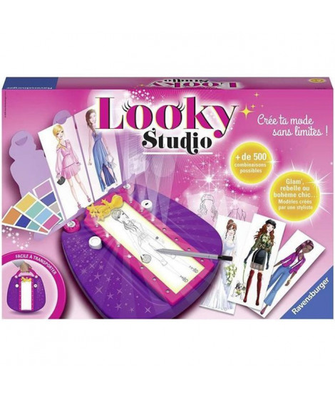 Looky Studio  - Ravensburger - Loisirs créatifs - Dessins de mode - Studio de stylisme format maxi - des 6 ans