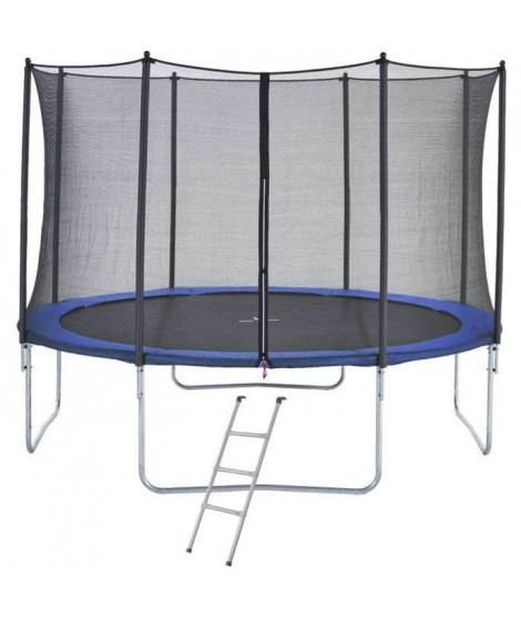 Trampoline 430 cm Bleu + échelle