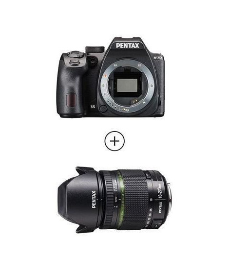 PENTAX 1624201 - Kit K70 Appareil Photo Reflex +  Objectif 18-270mm f/ 3.5-6.3 ED SDM