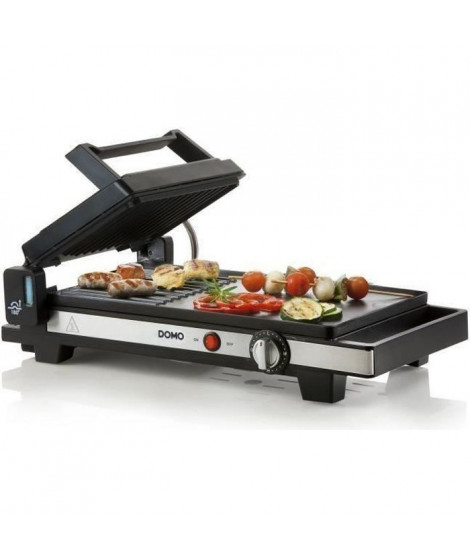 DOMO DO9238G Plancha-Gril 3 en 1 ? 2200W - Noir