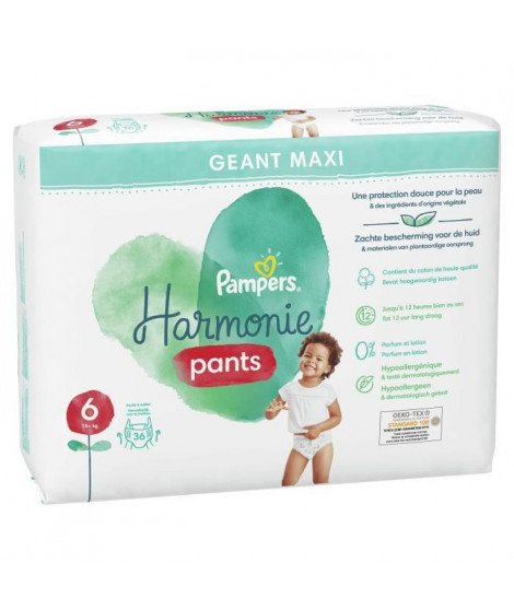 PAMPERS Harmonie Pants Taille 6 - 36 Couches-culottes