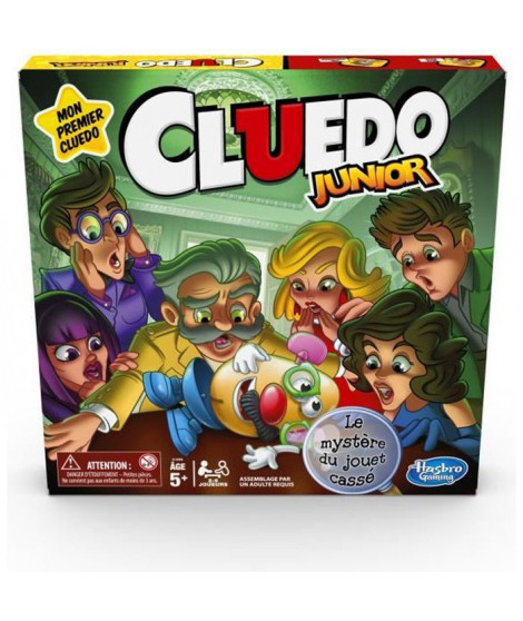 Cluedo - Junior - Jeu de plateau - pour enfants - a partir de 5 ans - Le mystere du jouet cassé