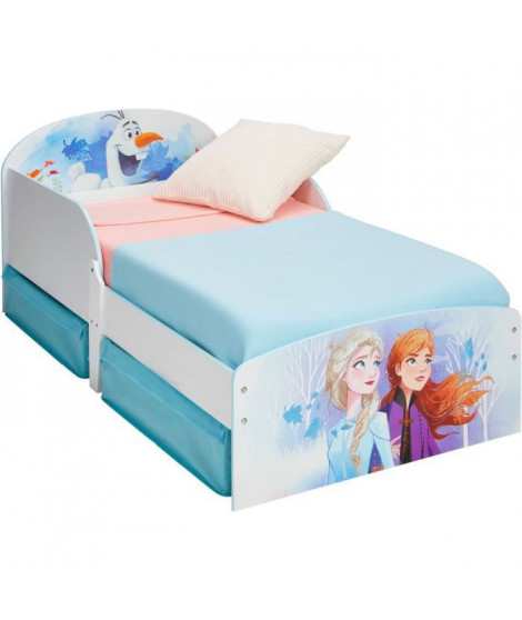 DISNEY FROZEN Lit pour enfants La Reine des Neiges - 77 x 142 x 59 cm - Bleu