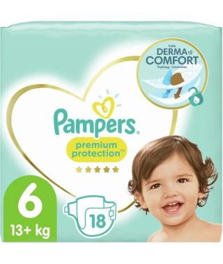 PAMPERS Premium Protection Taille 6 - 18 Couches