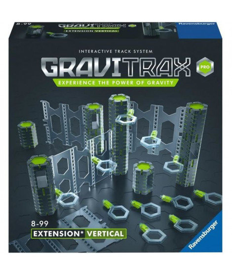 GraviTrax PRO Set d'extension Vertical - Jeu de construction STEM - Circuit de billes créatif Ravensburger - 33 pieces - des …