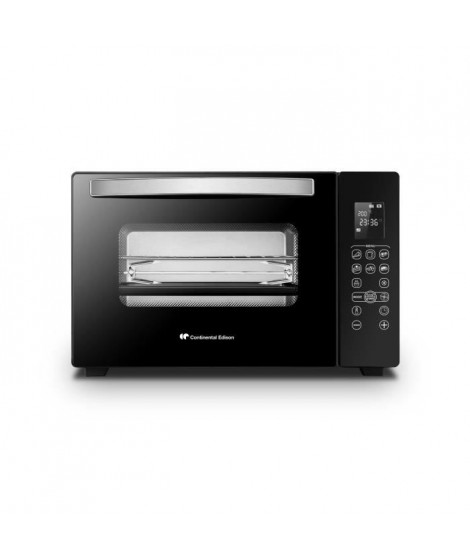 CONTINENTAL EDISON CEMF38DIG - Minifour électrique 38L noir  - 1600W - Rotissoire, Convection naturelle