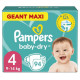 Couches PAMPERS Baby-Dry Taille 4 - x94