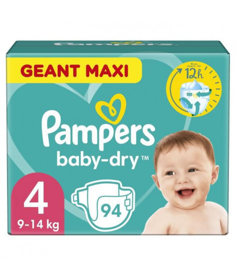 Couches PAMPERS Baby-Dry Taille 4 - x94