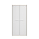 LIAM Armoire enfant 2 portes - décor chene jackson et blanc - L90 cm