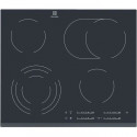 ELECTROLUX EHF6547FOK Plaque de cuisson vitrocéramique - 4 zones - 7100W - L59 x P52cm - Revetement verre - Noir